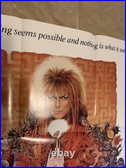 Vintage 1986 Labyrinth Movie Video Store Poster Promo