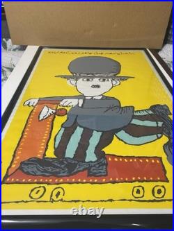 Vintage 1986 Original Film Poster Cine Movil BACHS CHARLIE CHAPLIN Screen Print