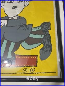 Vintage 1986 Original Film Poster Cine Movil BACHS CHARLIE CHAPLIN Screen Print