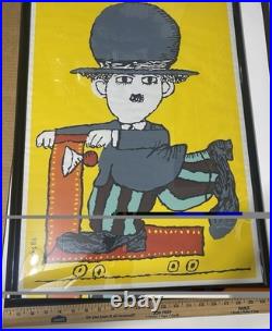 Vintage 1986 Original Film Poster Cine Movil BACHS CHARLIE CHAPLIN Screen Print