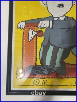 Vintage 1986 Original Film Poster Cine Movil BACHS CHARLIE CHAPLIN Screen Print