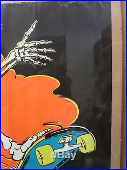 Vintage 1986 Skate and Destroy original blacklight poster 8307