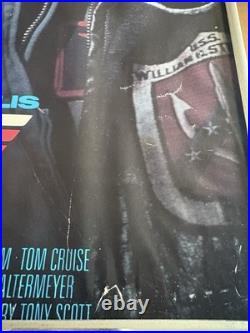 Vintage 1986 Top Gun Movie Mini Poster 16X20 Tom Cruise Kelly McGillis 1986