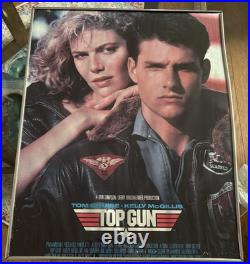 Vintage 1986 Top Gun Movie Mini Poster 16X20 Tom Cruise Kelly McGillis 1986