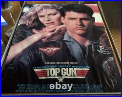 Vintage 1986 Top Gun Movie Mini Poster 16X20 Tom Cruise Kelly McGillis 1986