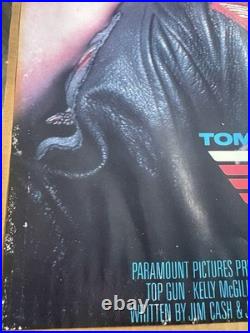 Vintage 1986 Top Gun Movie Mini Poster 16X20 Tom Cruise Kelly McGillis 1986