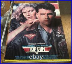 Vintage 1986 Top Gun Movie Mini Poster 16X20 Tom Cruise Kelly McGillis 1986