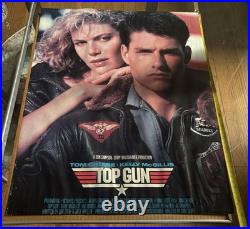 Vintage 1986 Top Gun Movie Mini Poster 16X20 Tom Cruise Kelly McGillis 1986