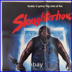 Vintage 1987 Original Slaughterhouse Movie Poster (Folded)