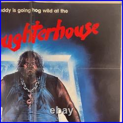 Vintage 1987 Original Slaughterhouse Movie Poster (Folded)