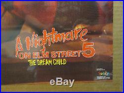 Vintage 1989 A Nightmare on Elm Street 5 The Dream Child movie poster 9299