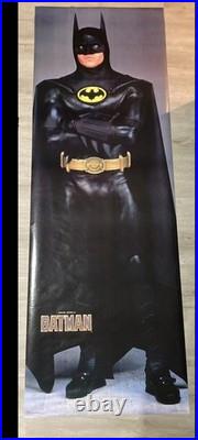 Vintage 1989 Batman Movie 1 Original 26 X 72 Michael Keaton Door Poster HTF NEW