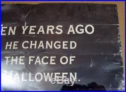 Vintage 1989 CBS/Fox Halloween 4 Return of Michael Myers Movie Poster 25.5x38