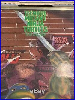 Vintage 1989 TEENAGE MUTANT NINJA TURTLES NOS Promo Movie POSTER TMNT 20 x 16