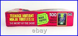 Vintage 1991 Teenage Mutant Ninja Turtles II 300 Pc Puzzle Movie Poster Rare Nos