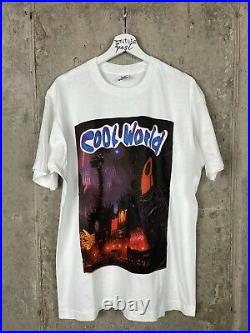 Vintage 1992 Cool World Movie Poster Graphic Promo Tee Shirt Size Large