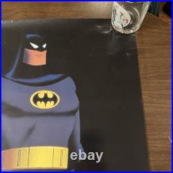 Vintage 1992 ULTRA RARE Batman The Animated Series Large Movie/TV Used Poster