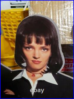 Vintage 1993 Pulp Fiction 35x27 Cardboard Movie Ad Film Display Promo Standee