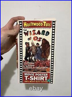 Vintage 1995 The Wizard Of Oz Movie Promo Poster Print T Shirt XL Hollywood Tees