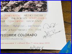 Vintage 1997 19th Telluride Mountainfilm Film Festival Signed Poster Climbing