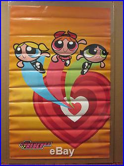 Vintage 1999 The Powerpuff Girls original Cartoon Network show poster 7506