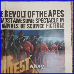 Vintage 1 Sheet 27x41 Movie PosterConquest Of The Planet of the Apes