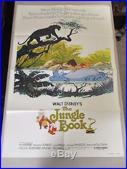 Vintage 1 sheet 27x41 Movie Poster Jungle Book ReRelease 1978 Disney Phil Harris