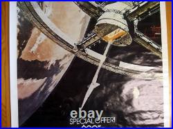 Vintage 2001 A Space Odyssey VHS Video Store Promo Poster ORIGINAL Kubrick