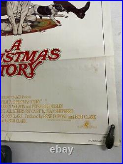 Vintage 80s Original Movie Poster A Christmas Story 27x41 One Sheet