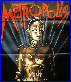 Vintage 84' METROPOLIS Movie Poster film art 1sh silent sci-fi Science fiction