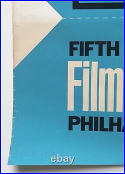 Vintage ANDY WARHOL 1967 New York Film Festival Lincoln Center silkscreen poster