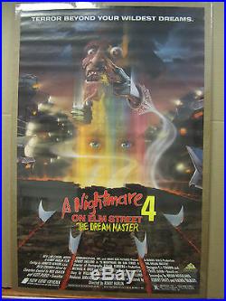 Vintage A Nightmare on Elm Street 4 Dream master movie poster 3970