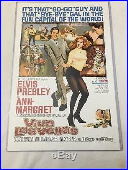 Vintage Ann Margret And Elvis Presely Original Movie Poster Viva Las Vegas