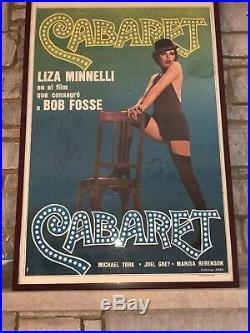Vintage Argentina 1972 Cabaret Liza Minnelli Grey Signed Original Movie Poster