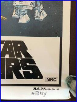 Vintage Australian Star Wars One Sheet Movie Poster