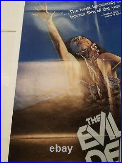 Vintage Authentic The Evil Dead 27x41 Folded US One Sheet Movie Poster