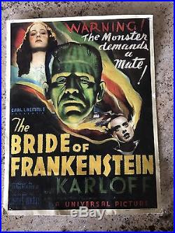 Vintage BRIDE OF FRANKENSTEIN Poster
