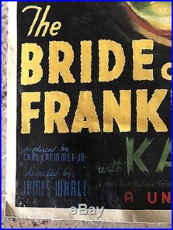 Vintage BRIDE OF FRANKENSTEIN Poster