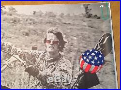 Vintage Blacklight Poster Easy Rider American Chopper US Flag Motorcycle 1970's