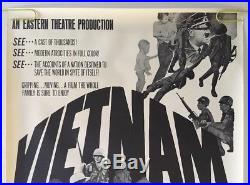 Vintage Blacklight Poster Vietnam Faux Movie Spoof Joke Nixon LBJ Anti war 1970s