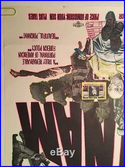 Vintage Blacklight Poster Vietnam Faux Movie Spoof Joke Nixon LBJ Anti war Peace