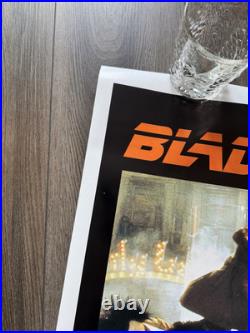 Vintage Blade Runner 1982 UK Ladd Co Movie Poster Rolled 35 1/2 x 25 1/4