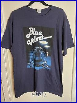 Vintage Blue Velvet T-Shirt 1986 Italian Poster David Lynch Twin Peaks Anvil Tee