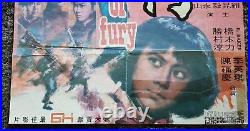 Vintage Bruce Lee Fist Fury HONG KONG Original 1973 Movie Poster dyaliscope