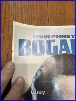 Vintage Casablanca Movie Poster 23 x 18 3/8 Inches