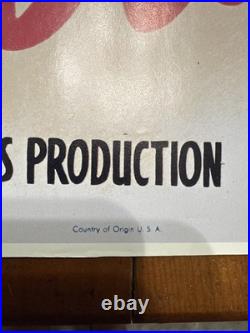 Vintage Casablanca Movie Poster 23 x 18 3/8 Inches