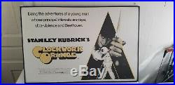 Vintage Clockwork Orange Movie Promo Poster Stanley Kubrick