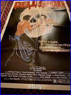 Vintage Delusion Movie Poster ORIGINAL 1981 27x41 Patricia Pearcy horror film
