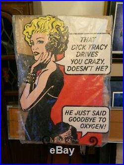 Vintage Dick Tracy Breathless Mahoney & Big Boy Movie Standee (1990) New In Pack