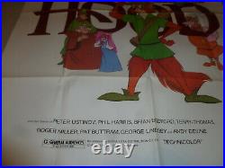Vintage Disney Productions Robin Hood Movie Poster 1973 Original Rare R820016